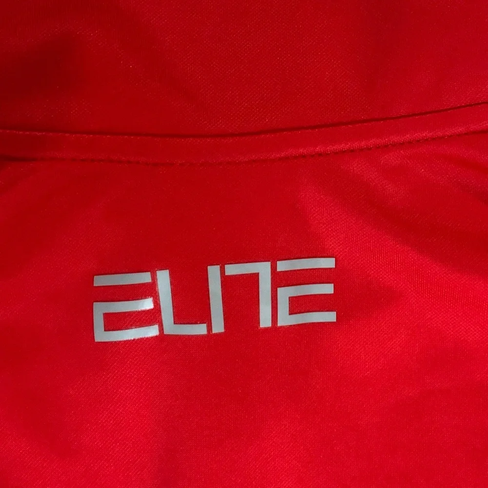 Nike Red Black L  Elite Dri Fit, Long Sleeve 1/4 Zip Golf Gym Workout Travel